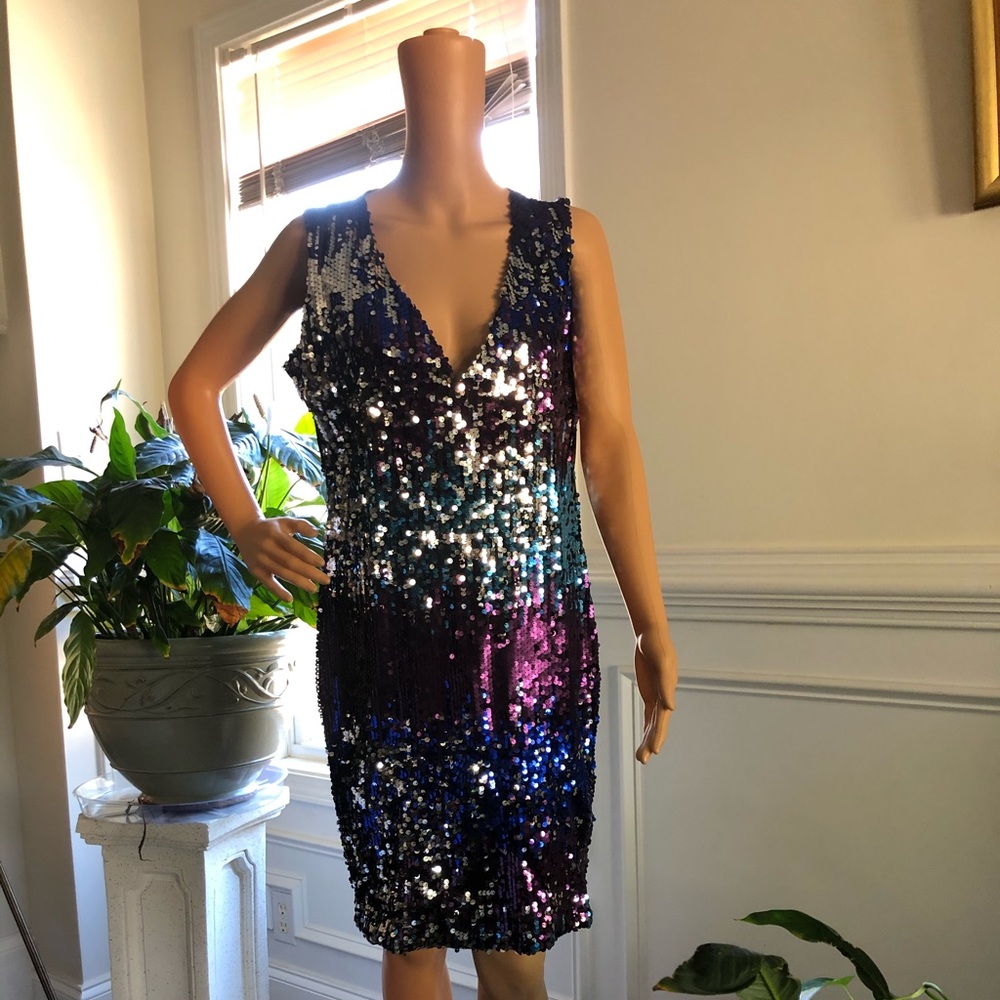 Sequin multi colored dress